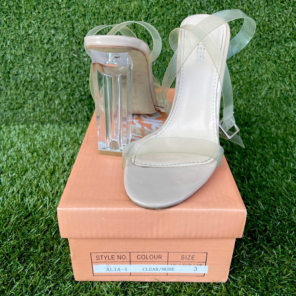 Clear heels